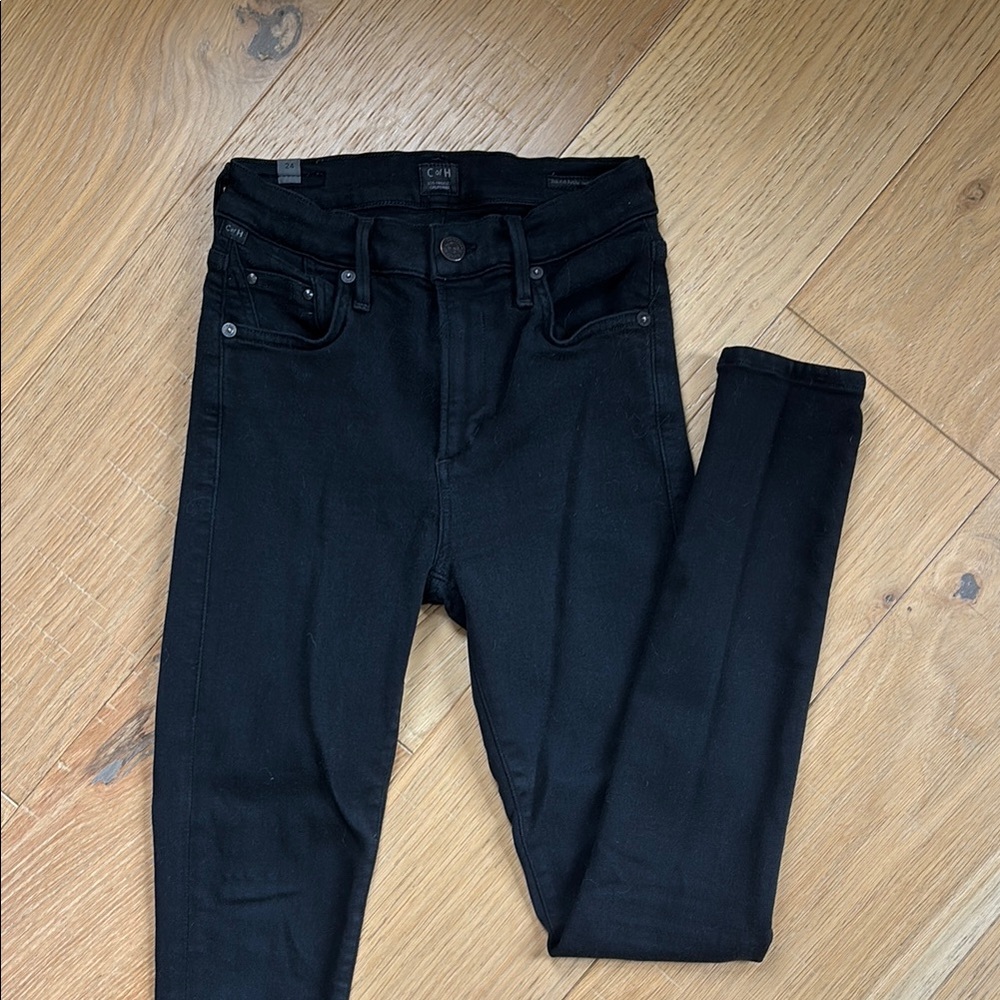 Citizens Of Humanity Black Skinny Jeans High-Rise Stretch